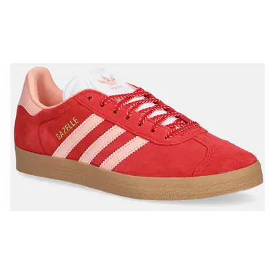 Sneakers boty adidas Originals Gazelle červená barva, JH7217