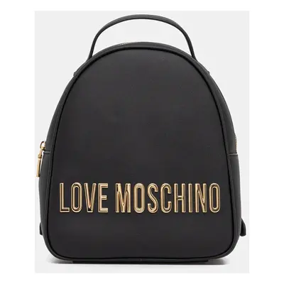 Batoh Love Moschino dámský, černá barva, malý, s aplikací, JC4197PP1