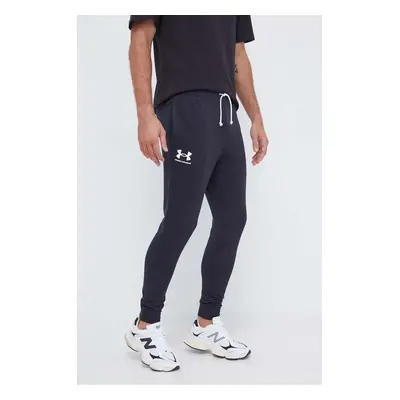 Tepláky Under Armour černá barva, s potiskem, 1380843