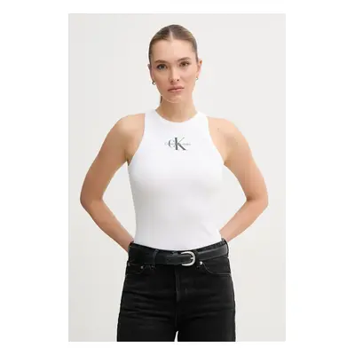 Top Calvin Klein Jeans dámský, bílá barva, J20J225301