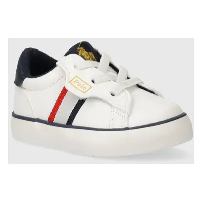 Dětské sneakers boty Polo Ralph Lauren bílá barva