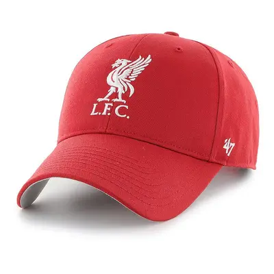 Čepice 47brand EPL Liverpool FC červená barva, s aplikací, EPL-RAC04CTP-RD