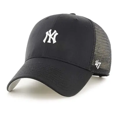 Kšiltovka 47brand MLB New York Yankees černá barva, s aplikací, B-BRNMS17CTP-BK