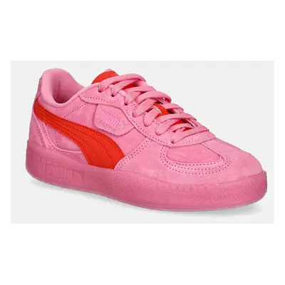 Semišové sneakers boty Puma Palermo Moda Xtra růžová barva, 398534