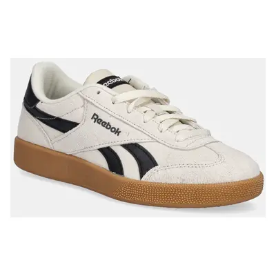 Semišové sneakers boty Reebok Classic Smash Edge béžová barva, 100216157