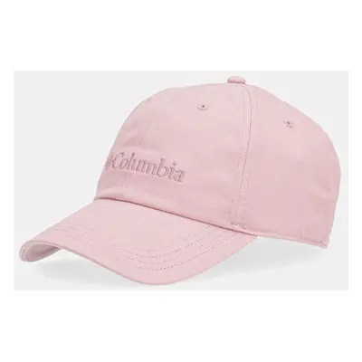 Bavlněná baseballová čepice Columbia Provisions Ball Cap růžová barva, s aplikací, 2096351