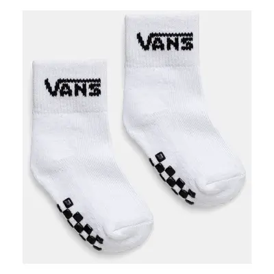 Dětské ponožky Vans DROP V CLASSIC SOCK 2-pack bílá barva, VN0A7PTCWHT1