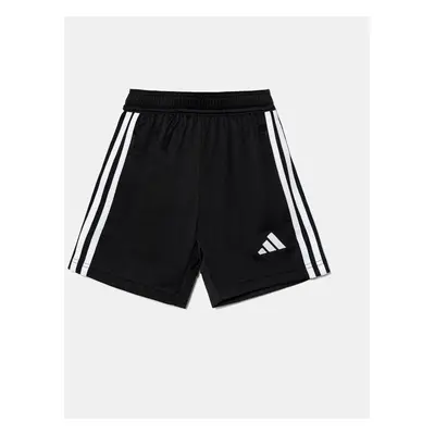 Dětské kraťasy adidas Performance černá barva, s aplikací, nastavitelný pas, JD0599