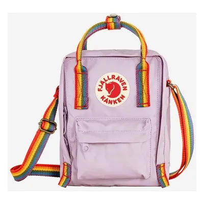 Ledvinka Fjallraven Kanken Rainbow Sling fialová barva, F23623.457.907-907