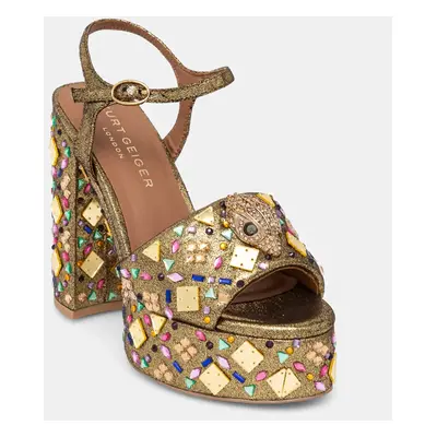 Sandály Kurt Geiger London Kensington Platform Sandal zlatá barva, 9798866609