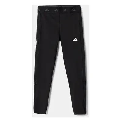 Dětské legíny adidas černá barva, s potiskem, JN0868