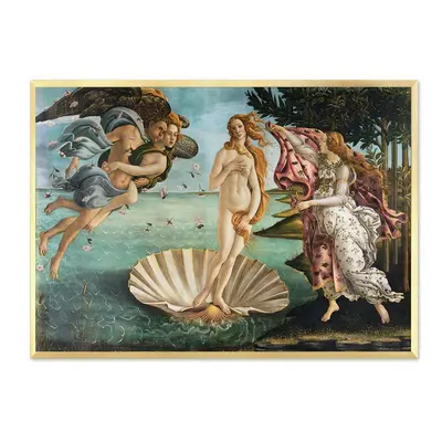 Reprodukce Sandro Botticelli, Zrození Venuše 53 x 73 cm