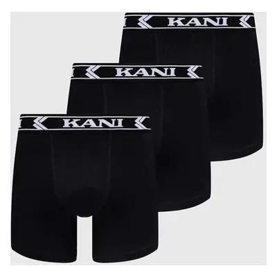 Boxerky Karl Kani 3-pack pánské, černá barva