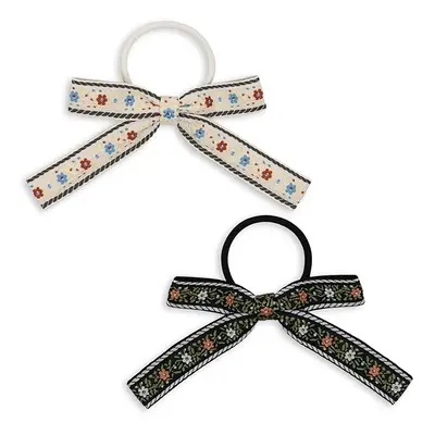 Dětské gumičky Konges Sløjd 2 PACK BOW ELASTIC 2-pack KS101350