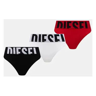 Tanga Diesel UFST-STARS-THREEPACK 3-pack černá barva, 00SE0K.0HMAU