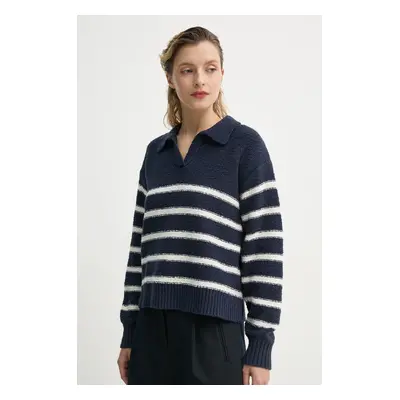 Svetr Levi's SATELLITE POLO SWEATER dámský, tmavomodrá barva, 0012N