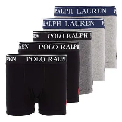 Dětské boxerky Polo Ralph Lauren 5-pack šedá barva