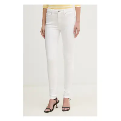 Džíny Pepe Jeans SKINNY JEANS MW REGENT dámské, bílá barva, PL204728TC7