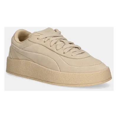 Semišové sneakers boty Puma CA Luxe Elevated béžová barva, 401356