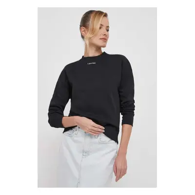 Mikina Calvin Klein dámská, černá barva, hladká, K20K206961