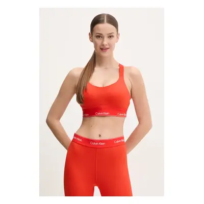 Sportovní podprsenka Calvin Klein Performance červená barva, LVGWS5K137