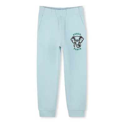 Dětské bavlněné tepláky Kenzo Kids modrá barva, K60905