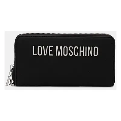 Peněženka Love Moschino černá barva, JC5620PP1