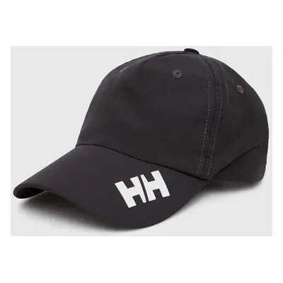 Kšiltovka Helly Hansen šedá barva, s potiskem, 67517