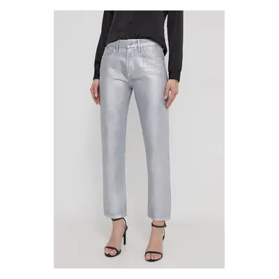 Džíny Pepe Jeans STRAIGHT JEANS HW SHINE dámské, high waist, PL204600