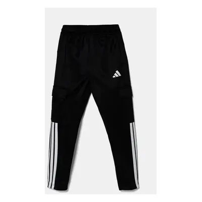 Dětské tepláky adidas černá barva, s aplikací, JI6175