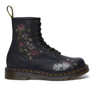 Kožené workery Dr. Martens 1460 dámské, černá barva, na plochém podpatku, DM32070001