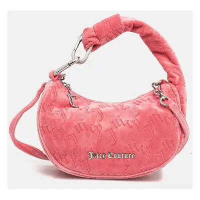 Velurová kabelka Juicy Couture Blossom růžová barva, BIJL55311WYYJB3