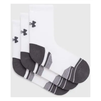 Ponožky Under Armour 3-pack pánské, bílá barva, 1379530