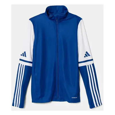 Dětská mikina adidas Performance modrá barva, vzorovaná, JD4798