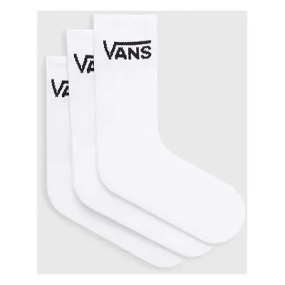 Ponožky Vans 3-pack dámské, bílá barva