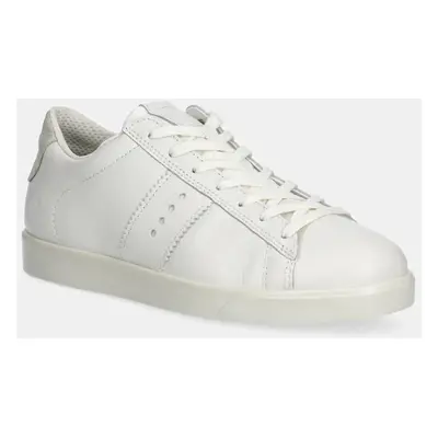 Kožené sneakers boty Ecco Street Lite Sneaker bílá barva, 212803-59390