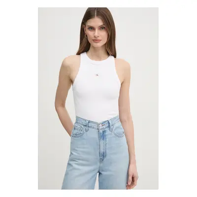 Top Calvin Klein Jeans dámský, bílá barva, J20J225302