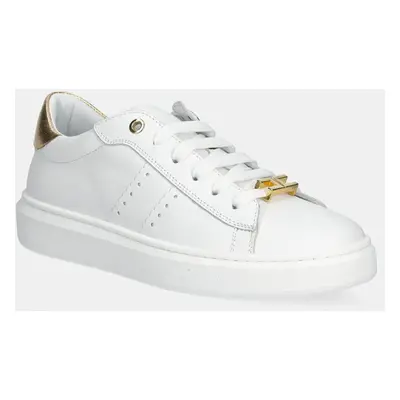 Kožené sneakers boty Elisabetta Franchi černá barva, F4A9-E0034