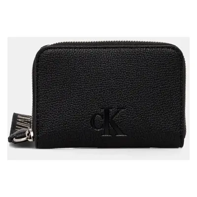 Peněženka Calvin Klein Jeans černá barva, LV04K1024G