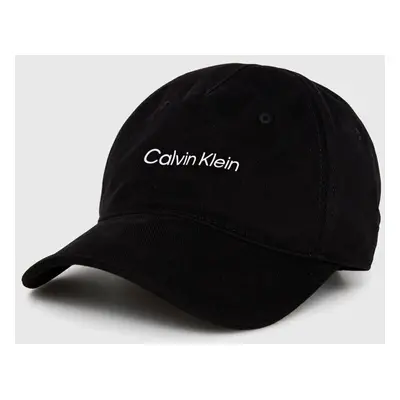 Kšiltovka Calvin Klein Performance CK Athletic černá barva, s potiskem