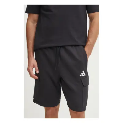 Kraťasy adidas Feelcozy pánské, černá barva, JE3869