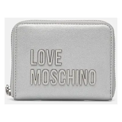 Peněženka Love Moschino stříbrná barva, JC5613PP1