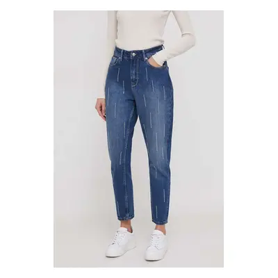 Džíny Pepe Jeans TAPERED JEANS UHW SPARKLE dámské, high waist, PL204601