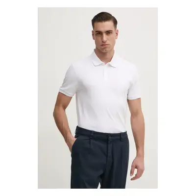 Polo tričko Calvin Klein Jeans bílá barva, LV040HM281