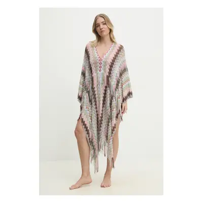 Plážový přehoz Missoni růžová barva, TX2SVID9979