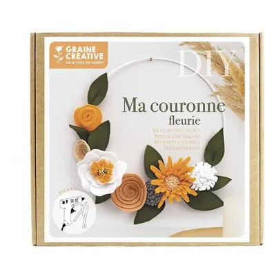 Sada DIY dekorace Graine Creative Ma couronne Fleurie