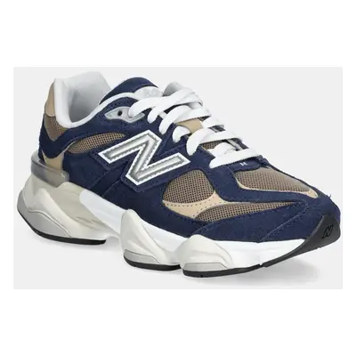 Semišové sneakers boty New Balance 9060 modrá barva, GC9060BF