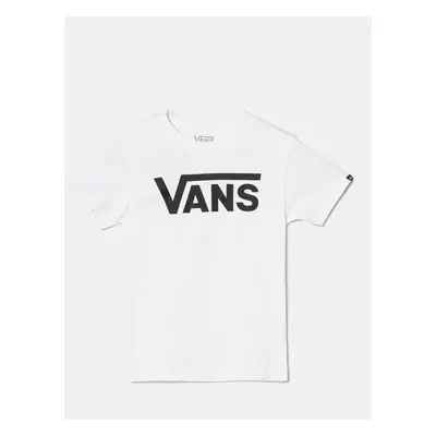 Dětské bavlněné tričko Vans CLASSIC bílá barva, s potiskem, VN0A3W76WHT1