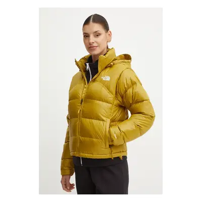 Péřová bunda The North Face 2000 Retro Nuptse Jacket dámská, žlutá barva, zimní, NF0A831FECJ1