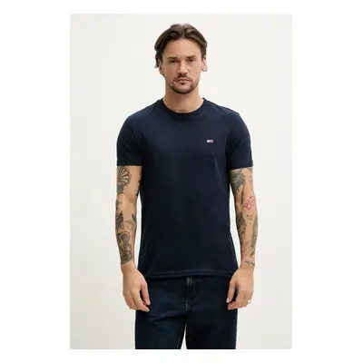 Bavlněné tričko Tommy Jeans 2-pack tmavomodrá barva, DM0DM20687